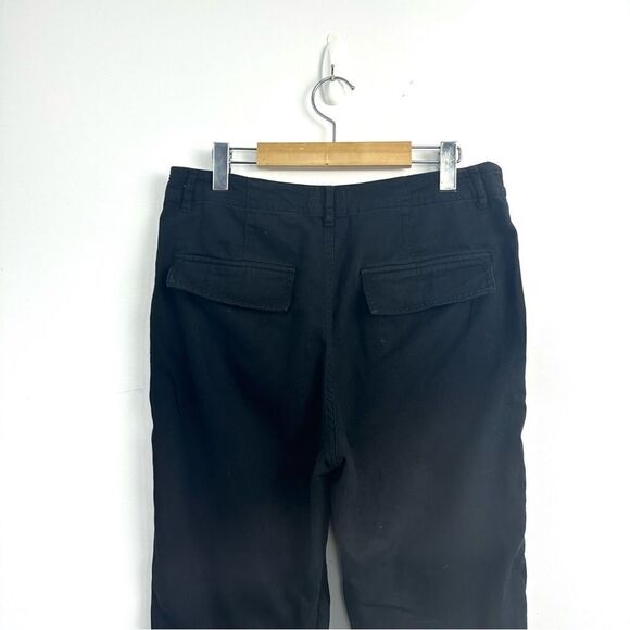 Aritzia Golden By TNA Cotton Lyocell Blend Joggers Black Sz 6 - Picture 4 of 14
